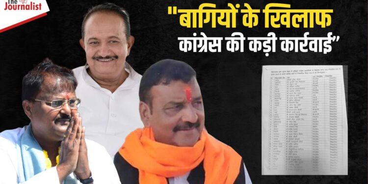 भितराघात पर Congress की बड़ी कार्रवाई: Antar Singh Darbar, Premchand Guddu, Yadavendra Singh समेत 79 नेताओं को बाहर का रास्ता दिखाया