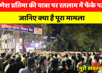 गणेश प्रतिमा की यात्रा पर रतलाम में फेंके पत्थर, जानिए क्या है पूरा मामला